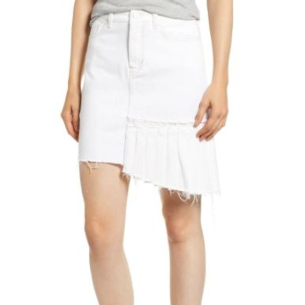 Habitual Corrinna Asymmetrical Denim Skirt Size 27/Misses 4 NWT